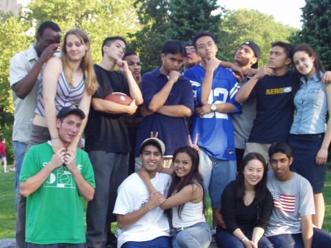 suhaib and ppl in central park