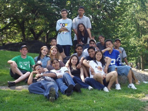 suhaib and ppl in central park